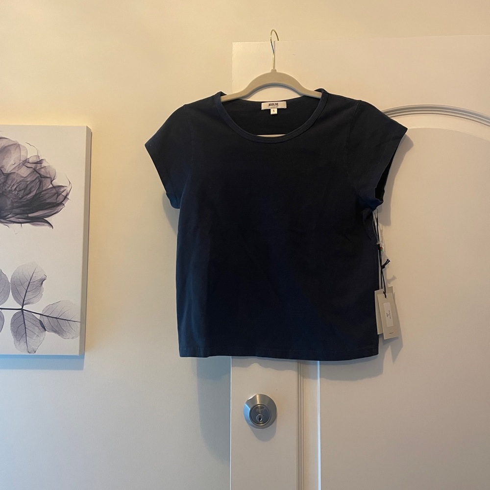 Black Short Sleeve Top